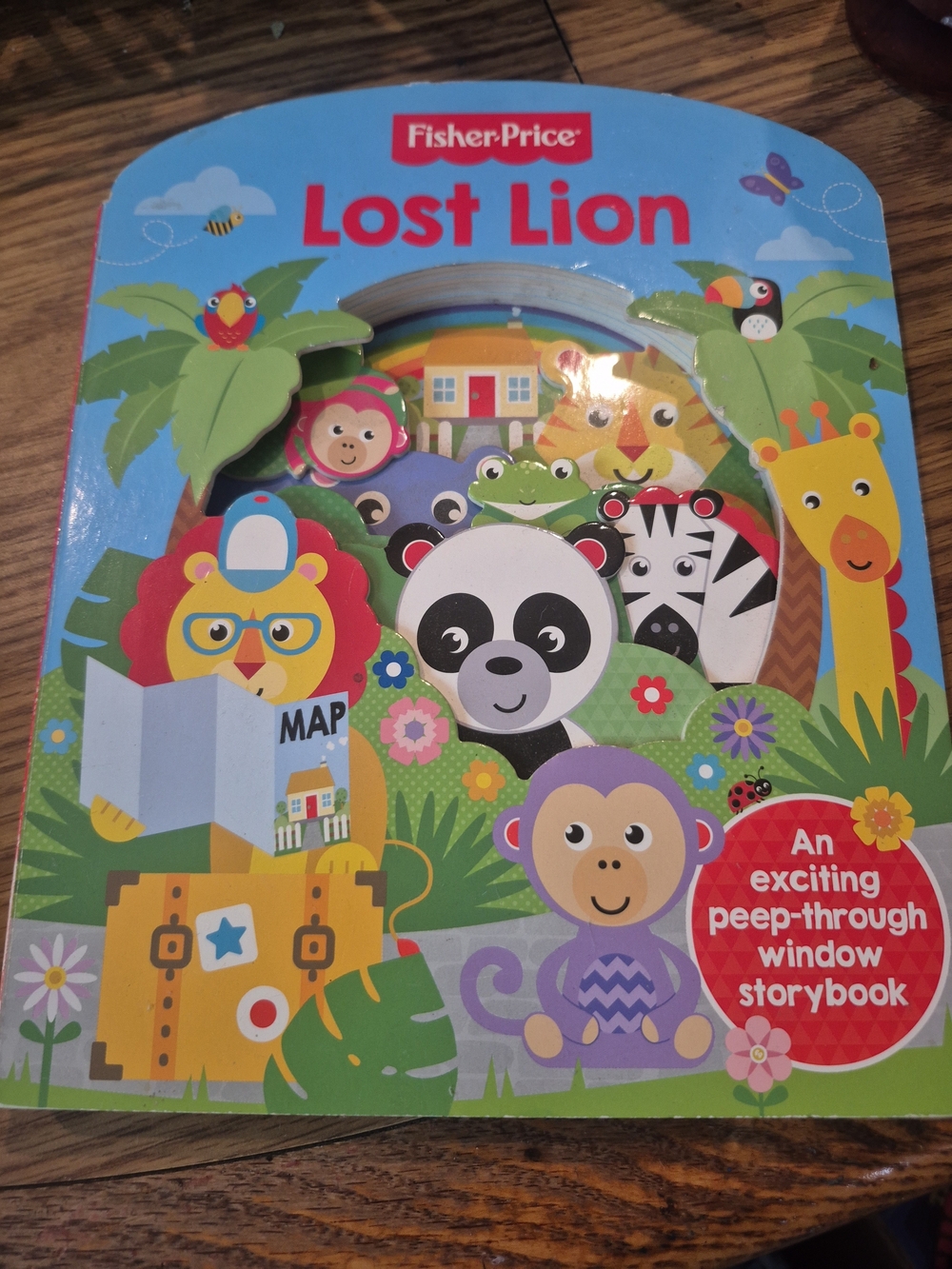 Fisher-Price Lost Lion Storybook - Blue, Red, Yellow, Green, Purple
